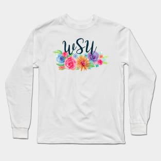 Floral WSU Long Sleeve T-Shirt